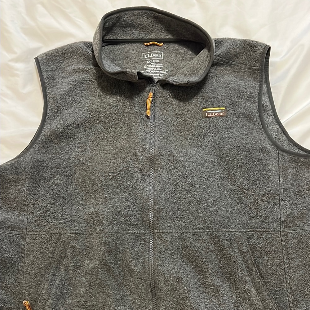 L.L. Bean Men's Gray Fleece Vest